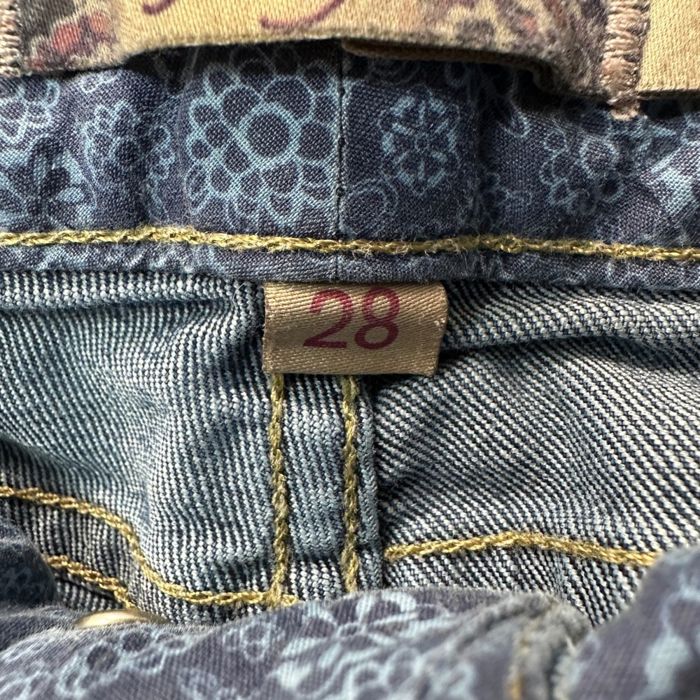 Paige Womens Hidden Hills Flare Jeans 28 Blue Stretch Denim Y2K Boho Revival - Picture 5 of 11